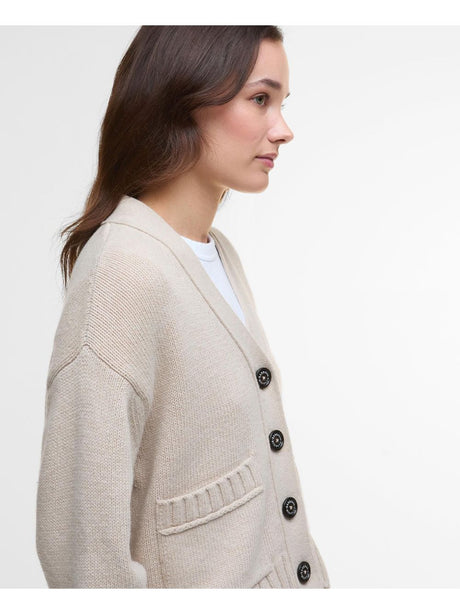 Pullover Barbour fave knitted Donna - Bianco