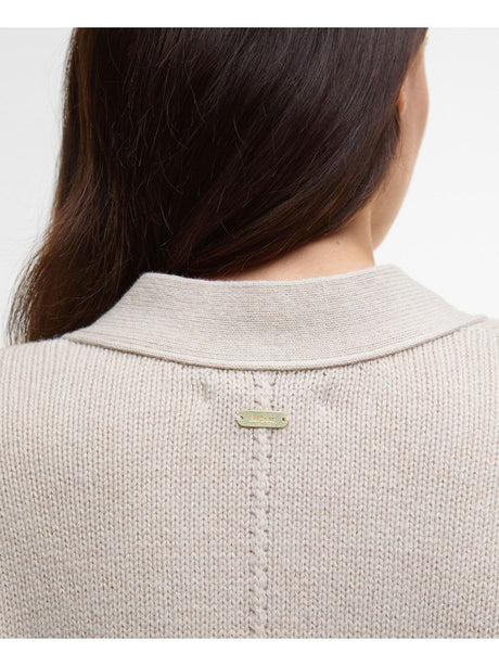 Pullover Barbour fave knitted Donna - Bianco
