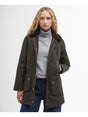 Giubbotto Barbour bower wax Donna - Oliva