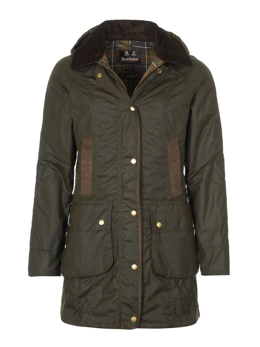 Giubbotto Barbour bower wax Donna - Oliva