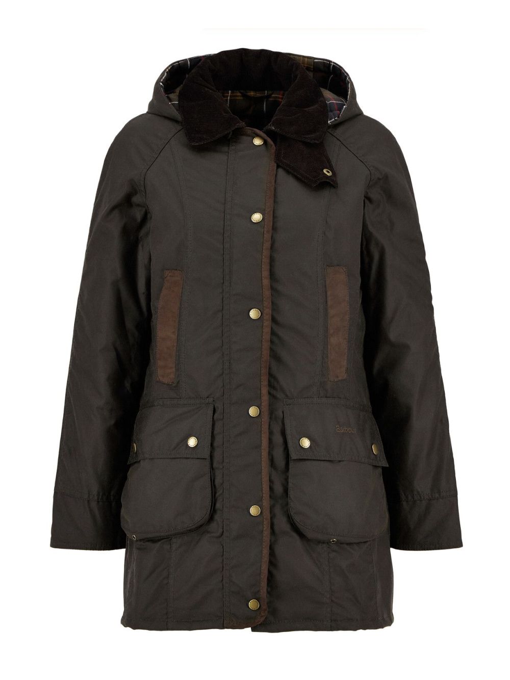 Giubbotto Barbour bower wax Donna - Oliva