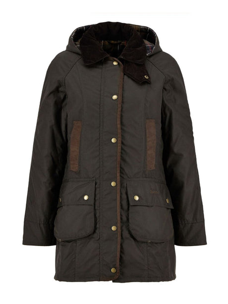 Giubbotto Barbour bower wax Donna - Oliva