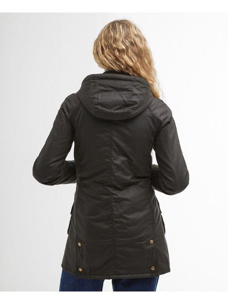 Giubbotto Barbour bower wax Donna - Oliva