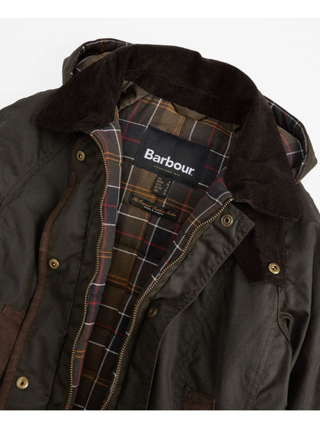 Giubbotto Barbour bower wax Donna - Oliva