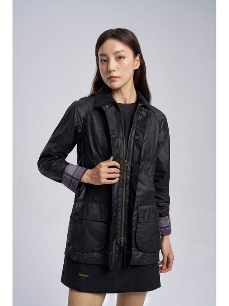 Giubbotto Barbour beadnell wax Donna - Nero