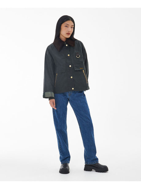 Giubbotto Barbour catton wax Donna - Marrone