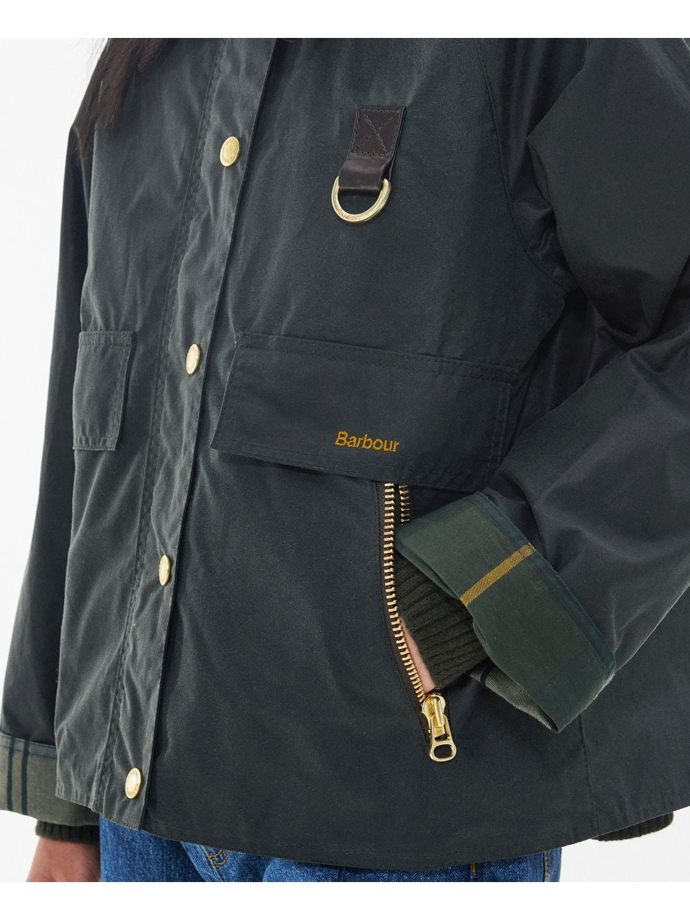Giubbotto Barbour catton wax Donna - Marrone