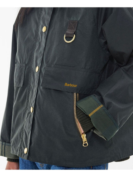 Giubbotto Barbour catton wax Donna - Marrone