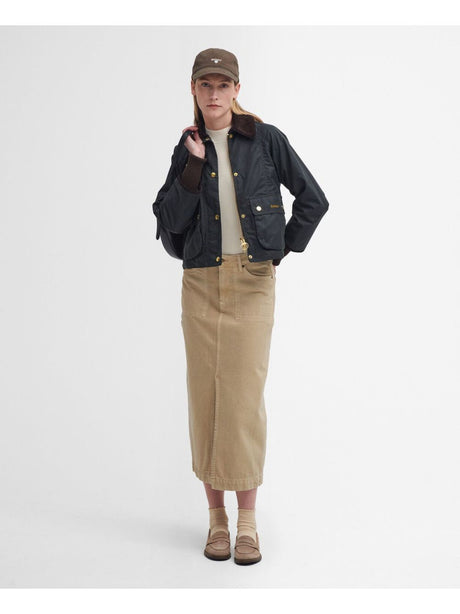 Giubbotto Barbour cropped beadnell Donna - Marrone