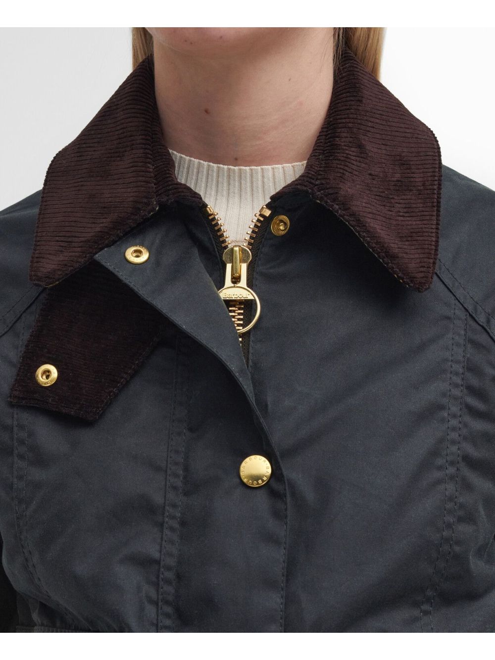 Giubbotto Barbour cropped beadnell Donna - Marrone