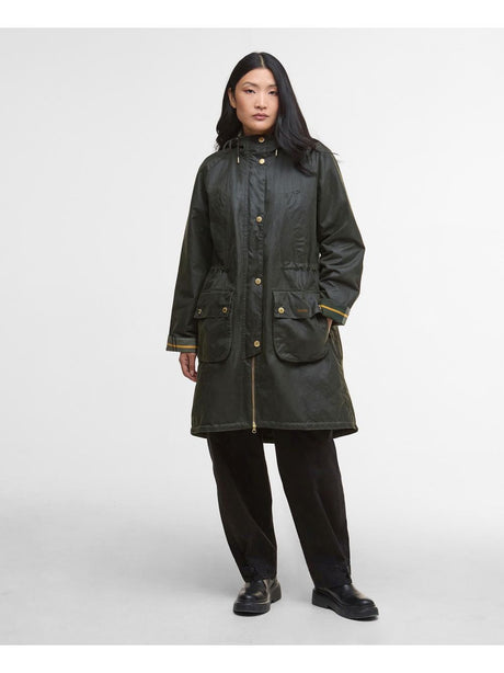 Parka Barbour marcy wax Donna - Verde
