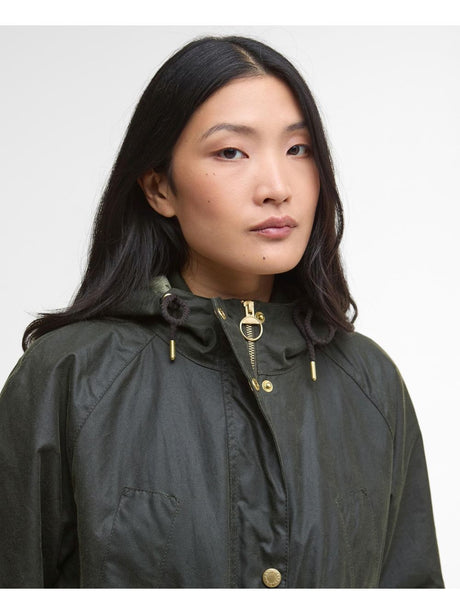 Parka Barbour marcy wax Donna - Verde