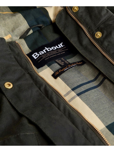 Parka Barbour marcy wax Donna - Verde
