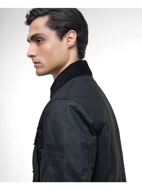 Giubbotto Barbour workers wax Uomo - Nero