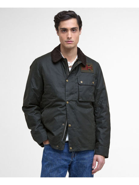 Giubbotto Barbour workers wax Uomo - Marrone