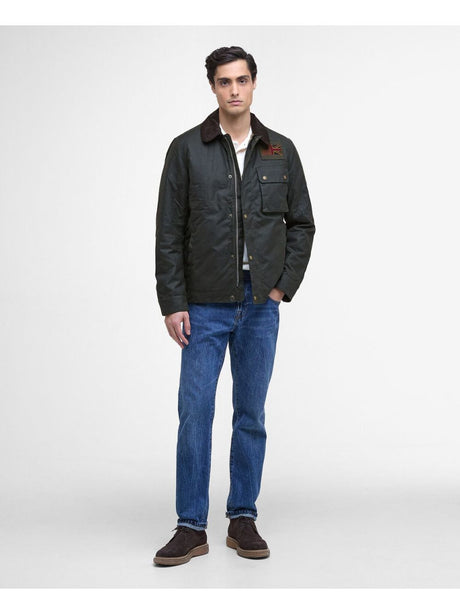 Giubbotto Barbour workers wax Uomo - Marrone