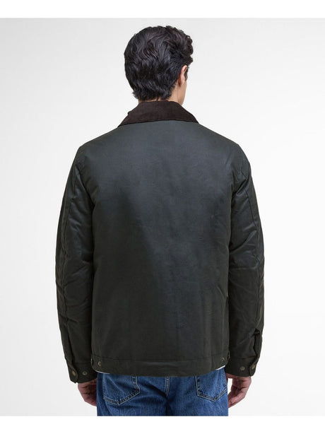 Giubbotto Barbour workers wax Uomo - Marrone