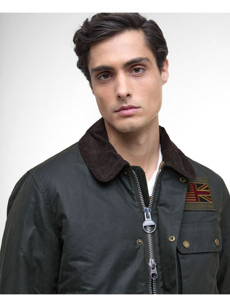 Giubbotto Barbour workers wax Uomo - Marrone