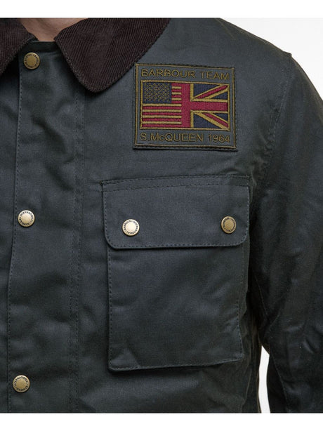 Giubbotto Barbour workers wax Uomo - Marrone