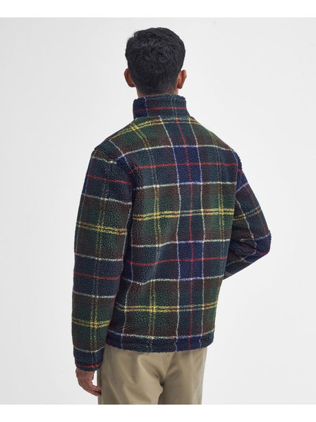 Felpa Barbour tartan fleece zip Uomo - Multicolore