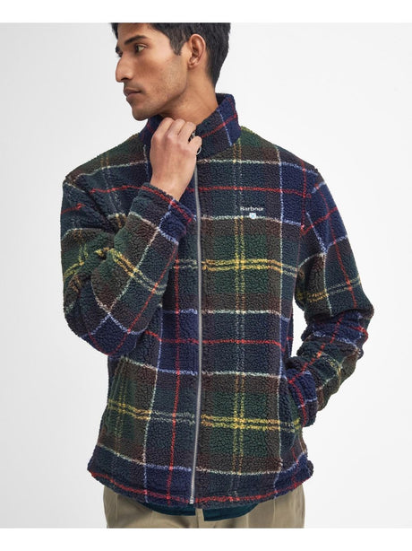 Felpa Barbour tartan fleece zip Uomo - Multicolore