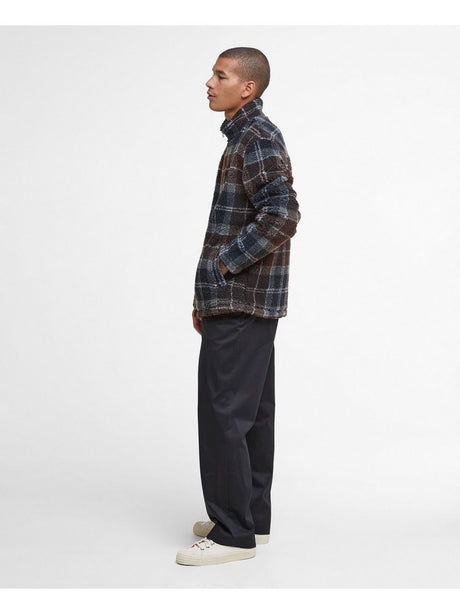 Felpa Barbour tartan fleece zip Uomo - Multicolore