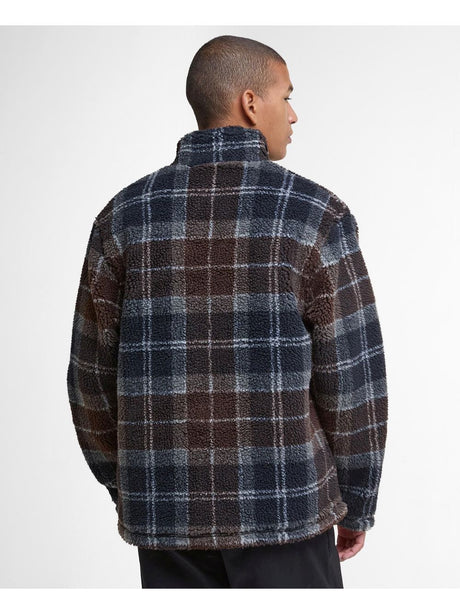 Felpa Barbour tartan fleece zip Uomo - Multicolore