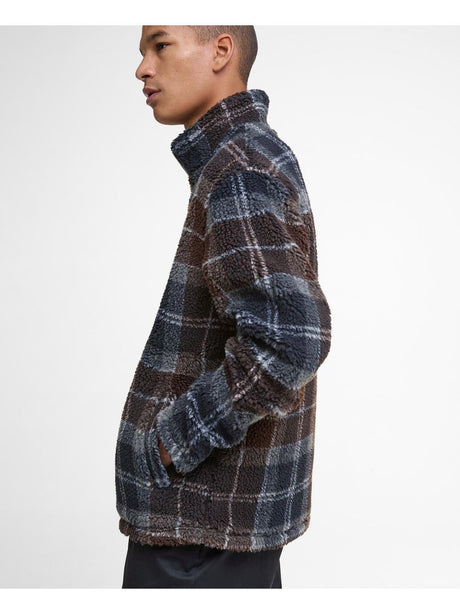 Felpa Barbour tartan fleece zip Uomo - Multicolore