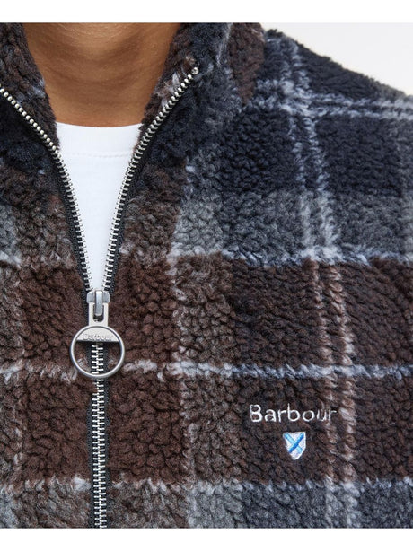 Felpa Barbour tartan fleece zip Uomo - Multicolore