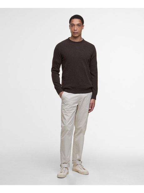 Pullover Barbour essential l/woll Uomo - Nero