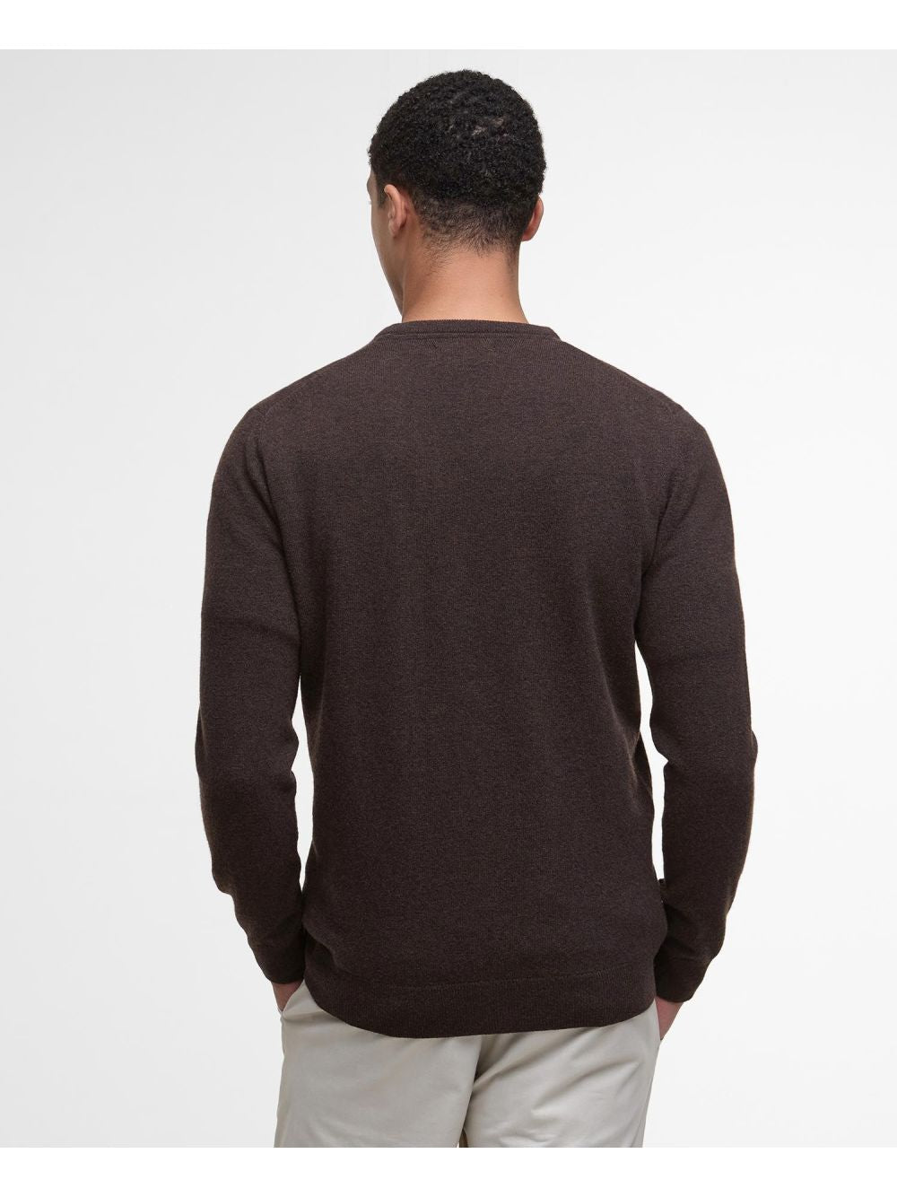 Pullover Barbour essential l/woll Uomo - Nero