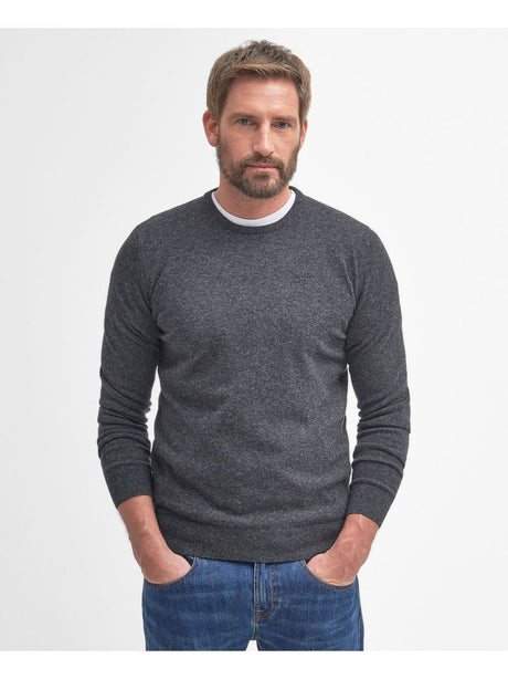 Pullover Barbour essential l/woll Uomo - Nero