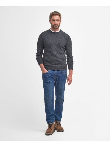 Pullover Barbour essential l/woll Uomo - Nero