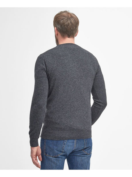 Pullover Barbour essential l/woll Uomo - Nero