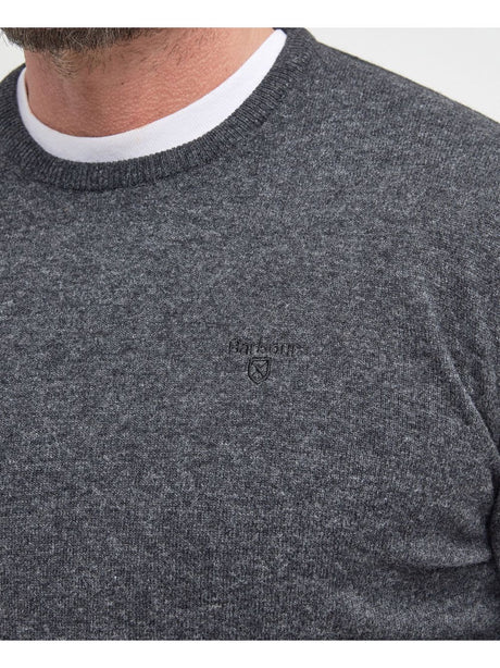 Pullover Barbour essential l/woll Uomo - Nero