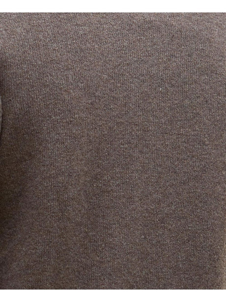 Pullover Barbour essential patch zip Uomo - Avorio