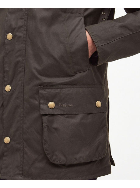 Giubbotto Barbour ashby wax Uomo - Oliva