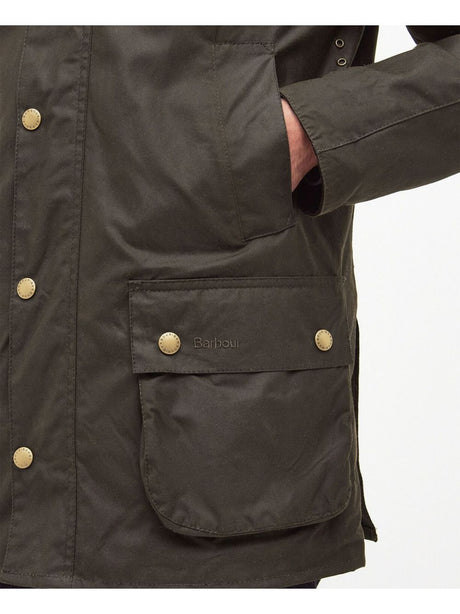 Giubbotto Barbour ashby wax Uomo - Oliva