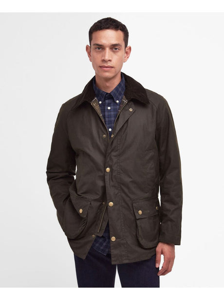 Giubbotto Barbour ashby wax Uomo - Oliva