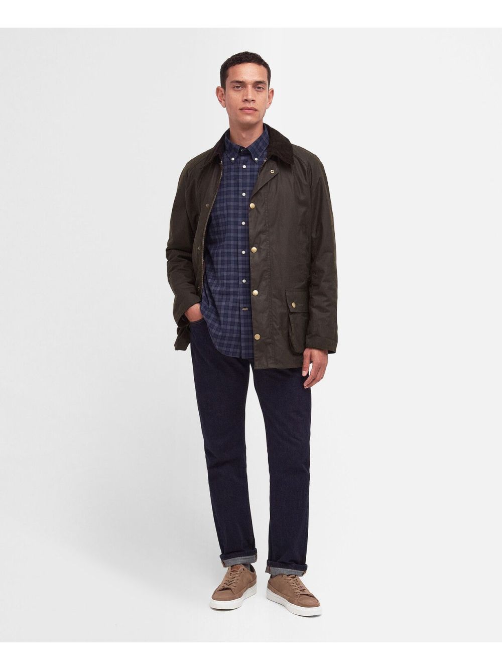 Giubbotto Barbour ashby wax Uomo - Oliva