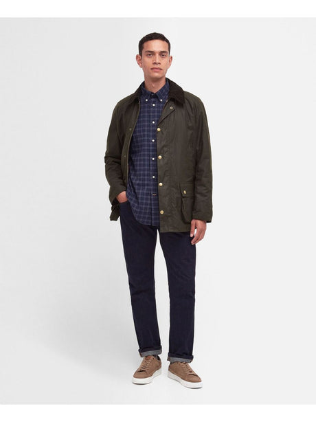 Giubbotto Barbour ashby wax Uomo - Oliva