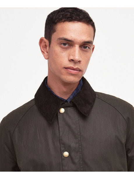 Giubbotto Barbour ashby wax Uomo - Oliva