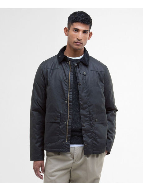Giubbotto Barbour reelin wax Uomo - Navy