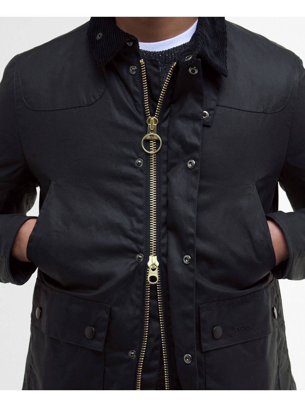 Giubbotto Barbour reelin wax Uomo - Navy