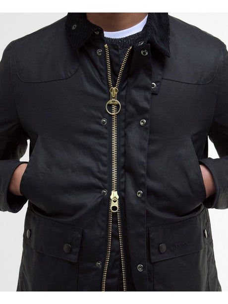 Giubbotto Barbour reelin wax Uomo - Navy
