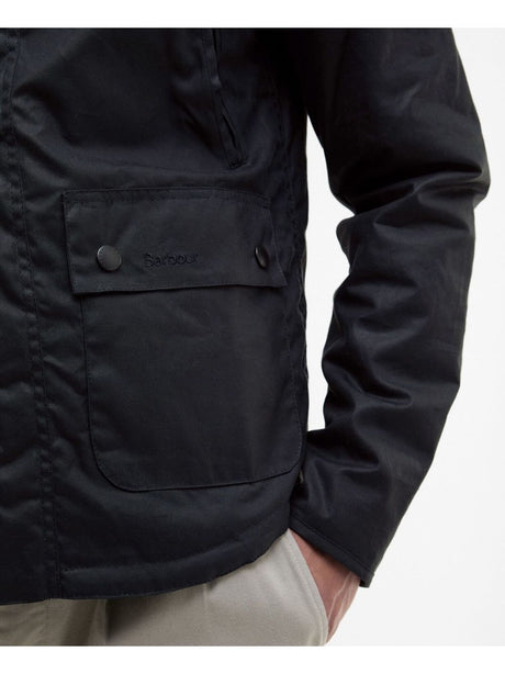 Giubbotto Barbour reelin wax Uomo - Navy