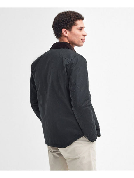 Giubbotto Barbour reelin wax Uomo - Marrone