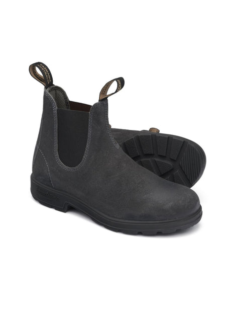 Stivaletti Blundstone 1910 Steel Grey Waxed Suede Uomo - Grigio