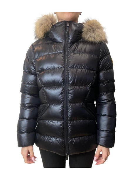 Piumino Ciesse Piumini RANGI REAL FUR Donna - Nero