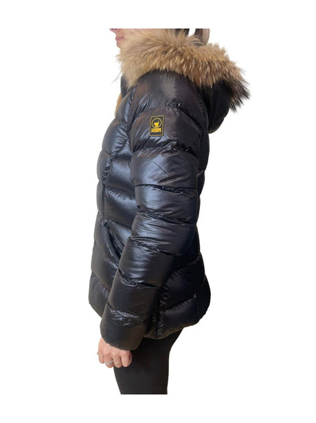 Piumino Ciesse Piumini RANGI REAL FUR Donna - Nero